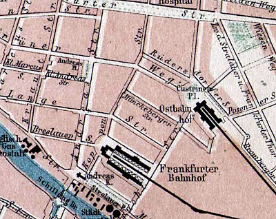 Lage des Ostbahnhofes